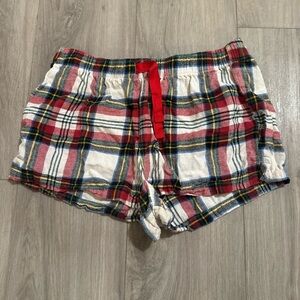 Old Navy Plaid Women's Athletic Shorts with Red Detail